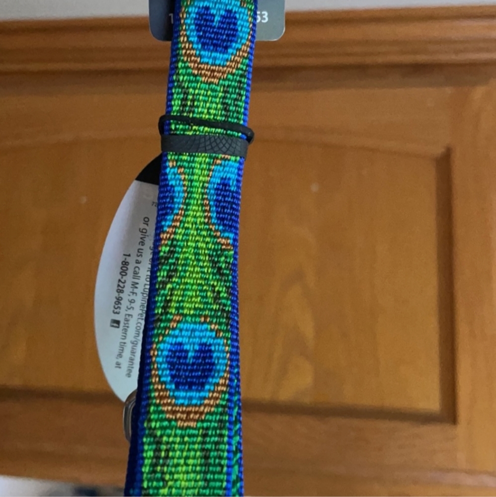 Pet Lead Leash Peacock Print
